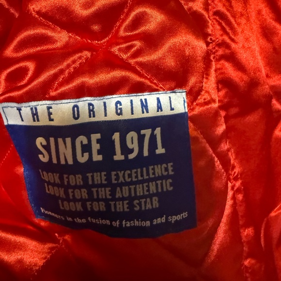 Women’s 49er STARTER Red Satin Jacket - Picture 3 of 6